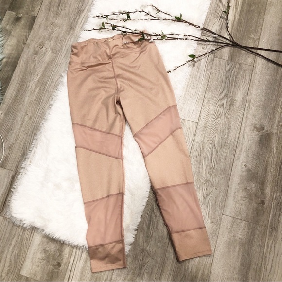 Sam Edelman Pants - Sam Edelman Pink Mesh Workout Leggings XL